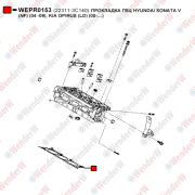Прокладка гбц hyundai sonata v (nf) (04 -09), kia opirus (ld) (00-…) - WENDERW WEPR0153