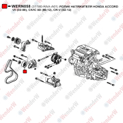 Ролик натяжителя honda accord vii (03-08), civic 5d (06-12), cr-v (02-12) - WENDERW WERN058