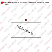 Шрус внутренний hyundai elantra (06-…) - WENDERW WERZ169