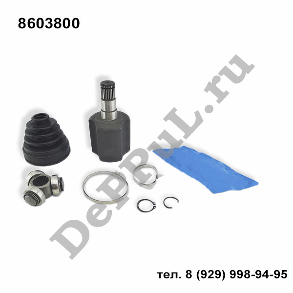 Шрус внутренний левый (l) volvo s80 (98-06), xc60 (08-17) - DePPuL DERC208
