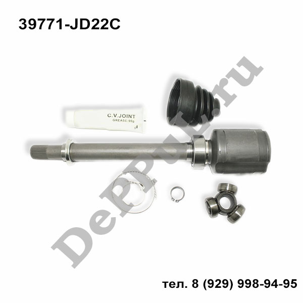 Шрус внутренний правый (r) nissan qashqai (j10) (06-14) - DePPuL DERC051