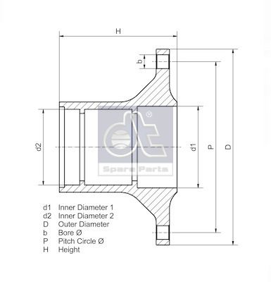 Ступица с подшипником - Diesel Technic 1030408