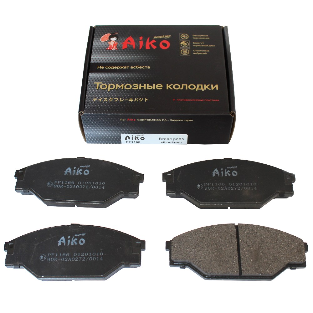 Колодки тормозные дисковые - Aiko PF1166