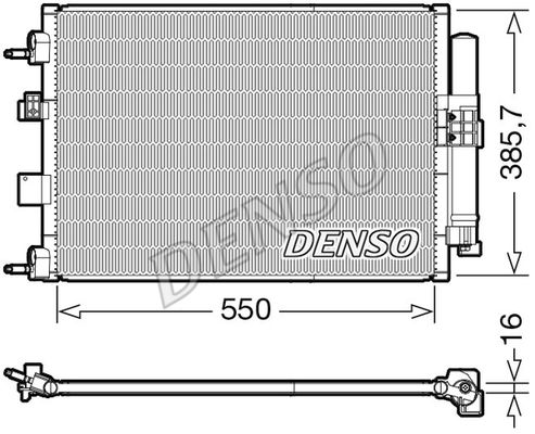 Конденсор кондиционера - Denso DCN10046
