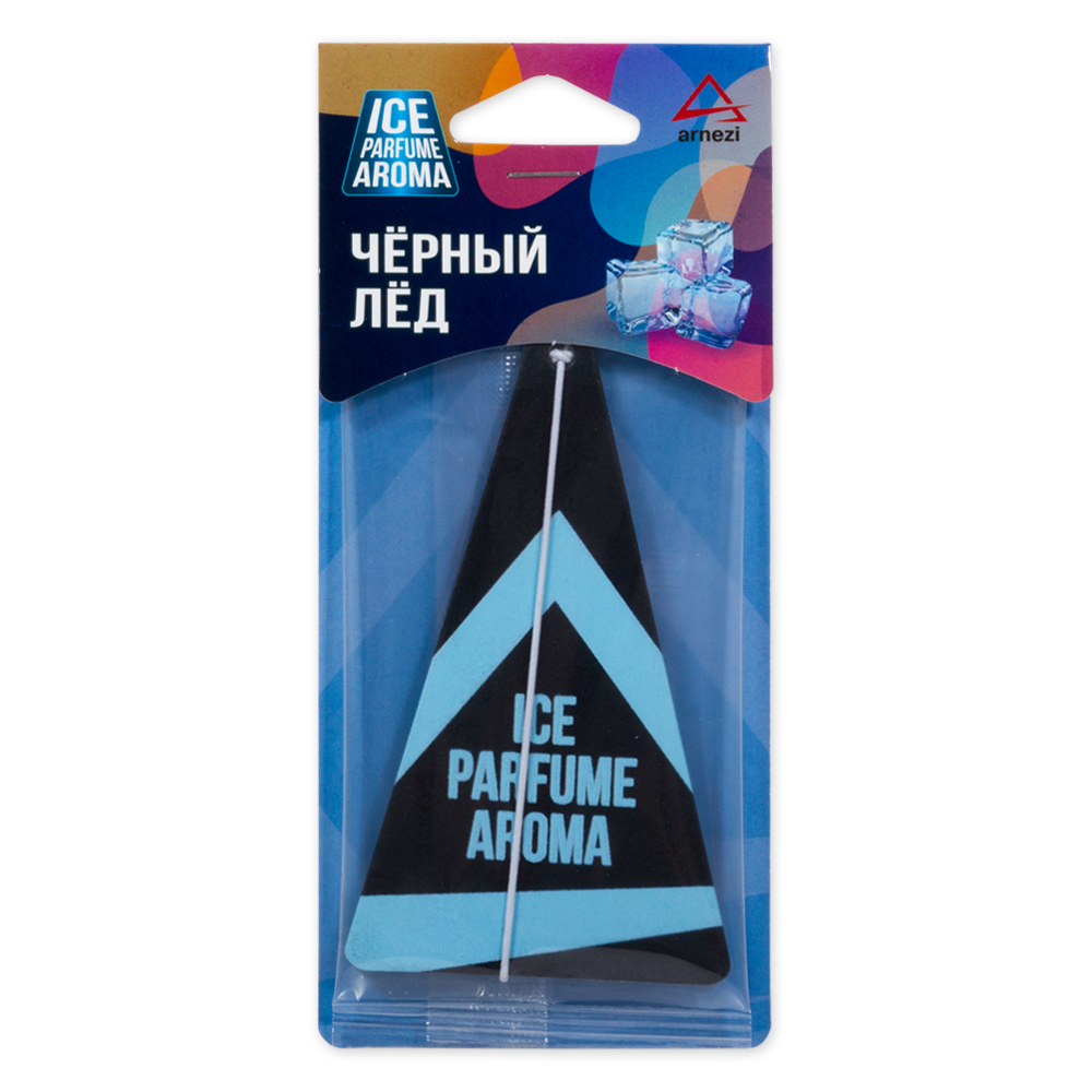 Ароматизатор подвесной, картон Чёрный лёд - ARNEZI A1509059