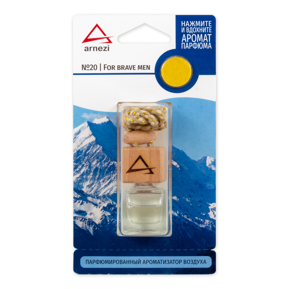 Ароматизатор подвесной, французский парфюм №20 For brave men - ARNEZI A1509099