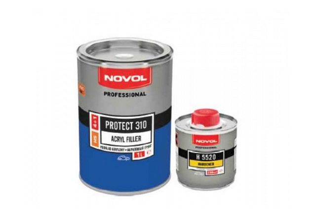 Грунт акриловый 4+1ms черный  protect300, 1,0+0,25 - NOVOL 3704135822