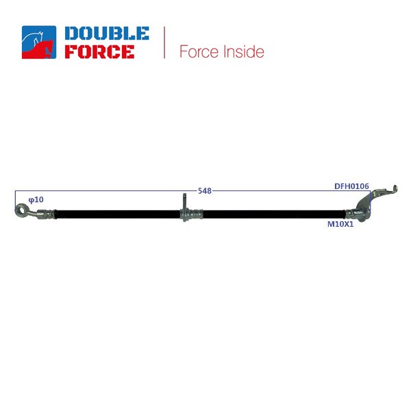 Шланг тормозной - DOUBLE FORCE DFH0106