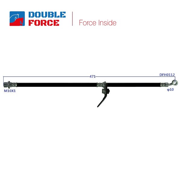 Шланг тормозной - DOUBLE FORCE DFH0112