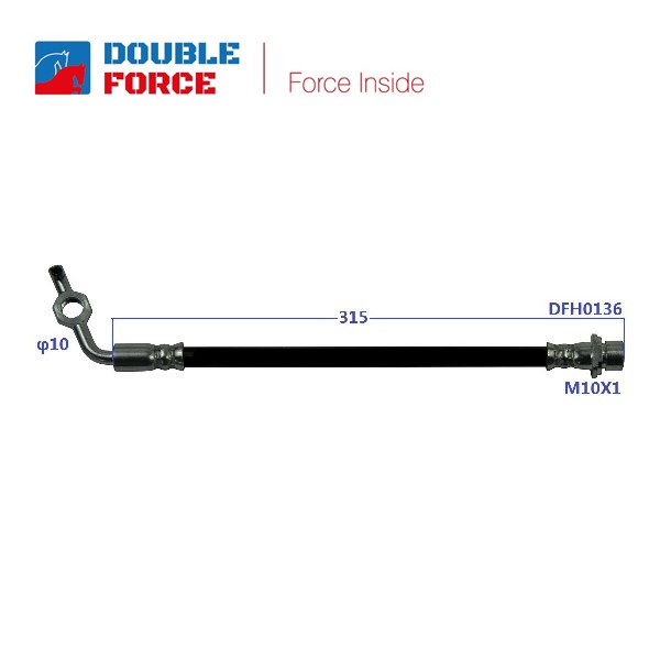 Шланг тормозной - DOUBLE FORCE DFH0136