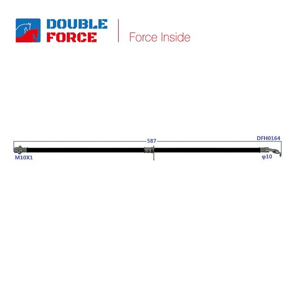 Шланг тормозной - DOUBLE FORCE DFH0164