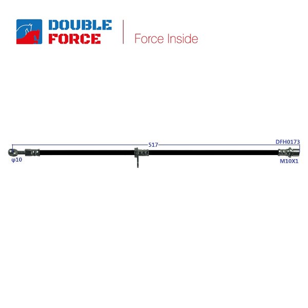 Шланг тормозной - DOUBLE FORCE DFH0173