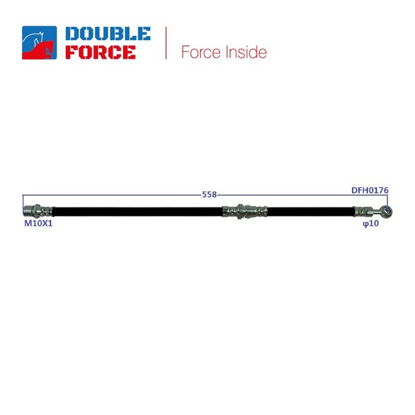 Шланг тормозной - DOUBLE FORCE DFH0176