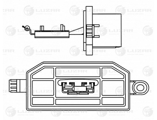 Резистор э/вент. отопителя - Luzar LFR 1014