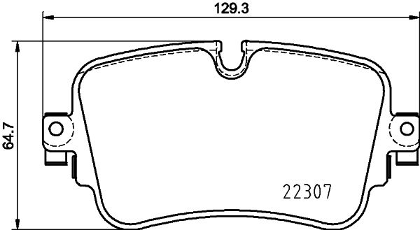 Колодки тормозные дисковые - Hella 8DB 355 025-681