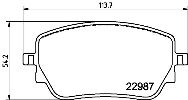Колодки тормозные дисковые | зад | - Hella 8DB 355 039-231