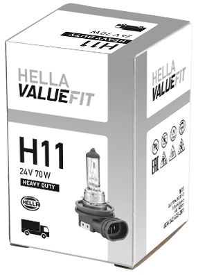 Лампа valuefit H11 24V 70W pgj19-2 Hella                8GH 242 632-281