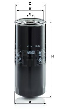 Фильтр масляный - Mann W 11 102/22