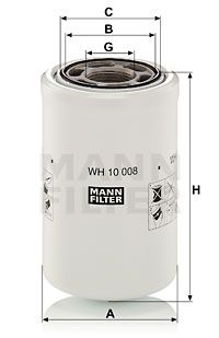 Фильтр масляный - Mann WH 10 008