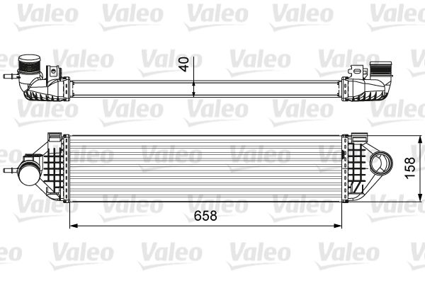 Радиатор интеркулера - Valeo 818600