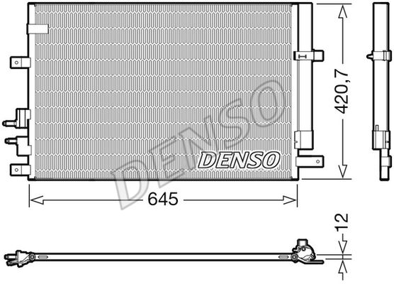Радиатор кондиционера - Denso DCN01024