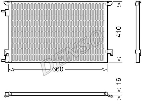 Радиатор кондиционера - Denso DCN20045