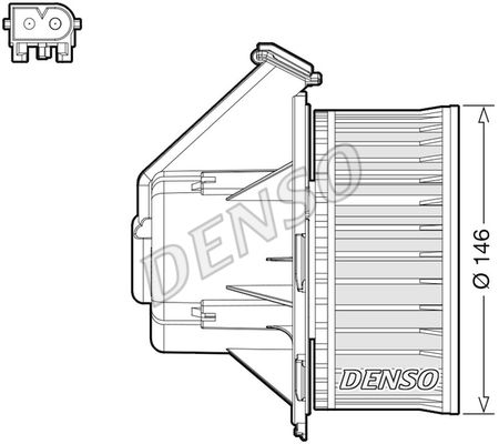 Вентилятор отопителя - Denso DEA17032