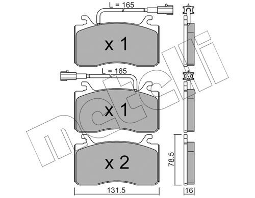 22-1100-0 Запчасть Metelli