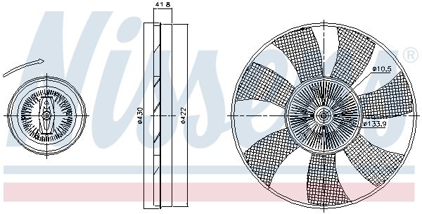 Вентилятор радиатора - Nissens 86220