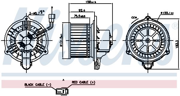 Вентилятор салона hyundai i30, KIA ceed i 07- 87820 - Nissens 87820