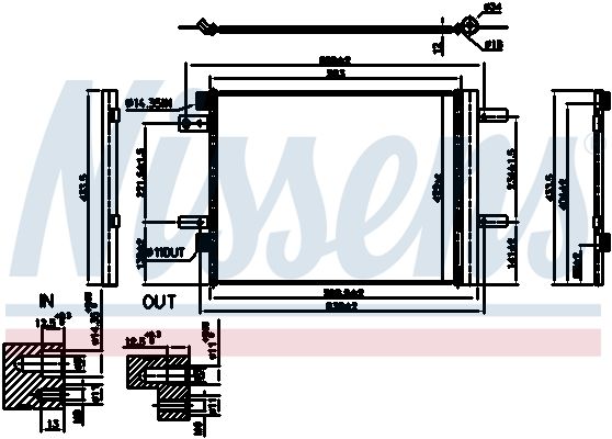 Радиатор кондиционера - Nissens 941091