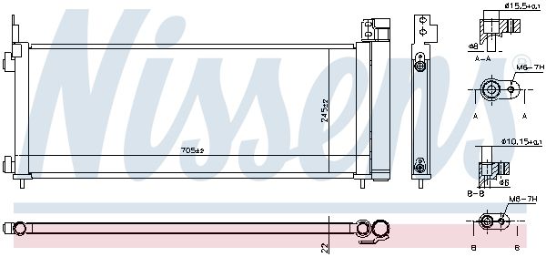 Конденсер toyota RAV 4 IV (a40) (12-) 2.5 hybrid - Nissens 941179