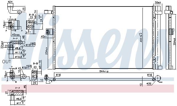 Радиатор кондиционера - Nissens 941187