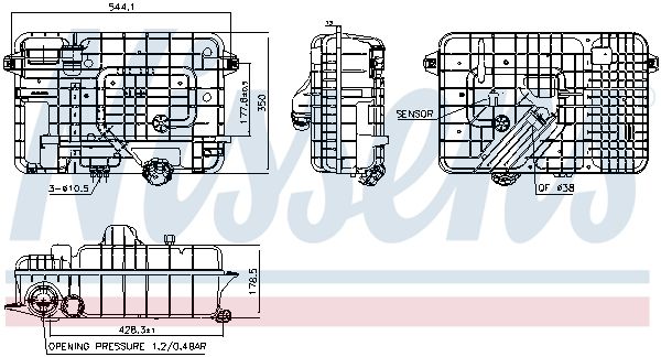 Бачок расширительный - Nissens 996054