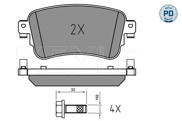 Meyle-pd: Advanced design and technology. | зад | - Meyle 025 225 8818/PD