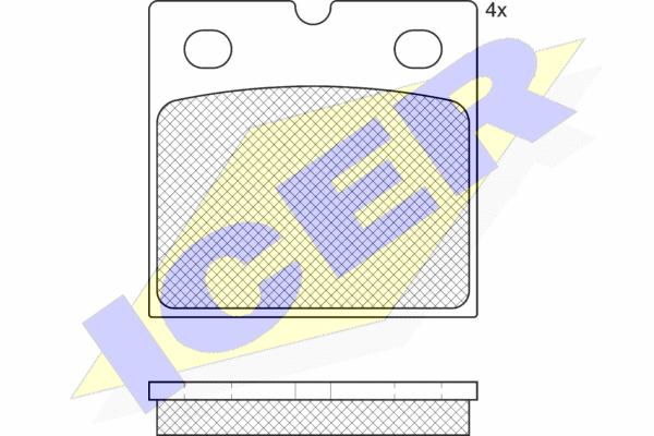 Колодки тормозные дисковые icer - Icer 182361