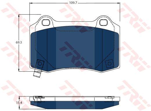 Колодки тормозные дисковые - TRW GDB4171BTE