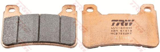 Колодки тормозные дисковые передн Honda: CBR 600 05-06, CBR 600 07-08, - TRW MCB755SRT