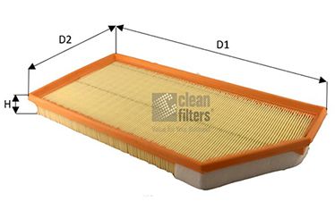 Фильтр воздушный Mercedes C-class (w205), E-class (w213), S-class (w222, w223), - Clean Filters MA3476