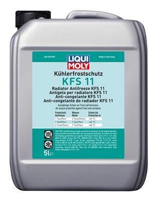 Антифриз, концентрат Kuhlerfrostschutz KFS 11,сине-зелёный, 5л - Liqui Moly 21150