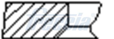 Комплект поршневых колец на 1 цилиндр renault - Freccia FR10-385700
