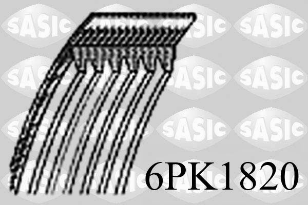 Ремень приводной - Sasic 6PK1820