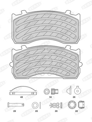 Колодки дискового тормоза 29115 - Beral BCV29183TK