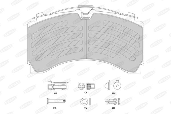 Колодки дискового тормоза 29244 - Beral BCV29244TK
