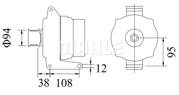 Генератор - Mahle MG 934