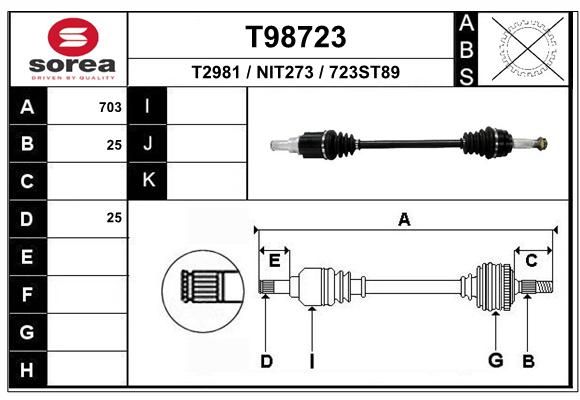 T98723 Запчасть EAI
