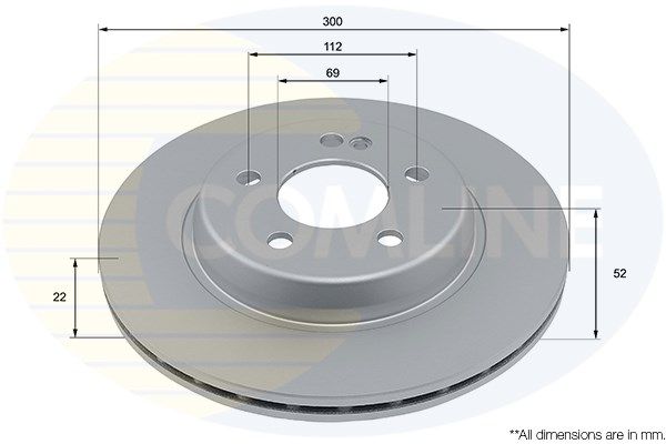 Диск тормозной | зад | - Comline ADC4075V
