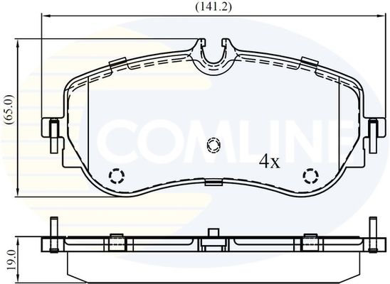 Колодки тормозные дисковые | зад | - Comline CBP02387
