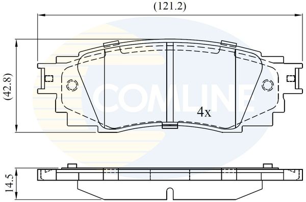 Колодки тормозные дисковые | зад | - Comline CBP02430