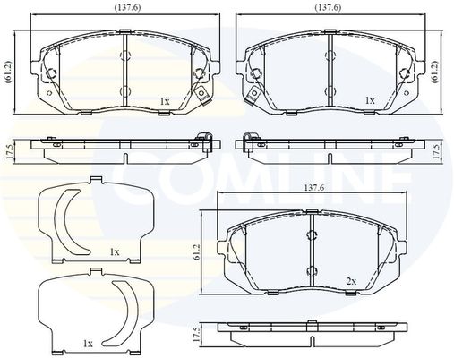 Колодки тормозные дисковые - Comline CBP32529